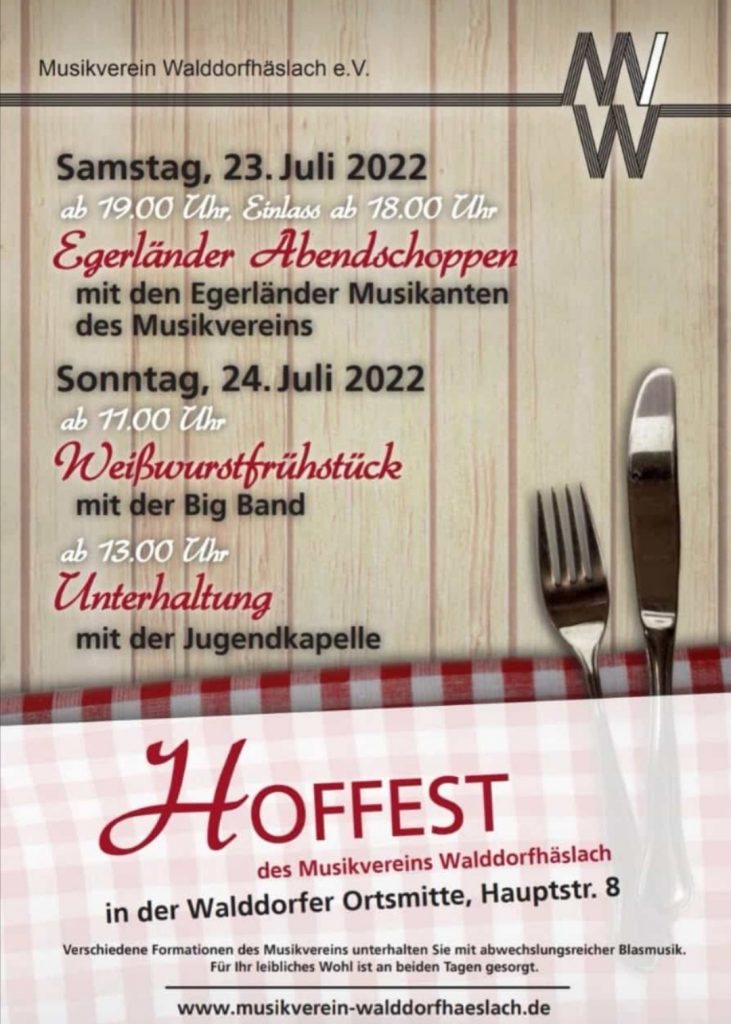 Hoffest Plakat